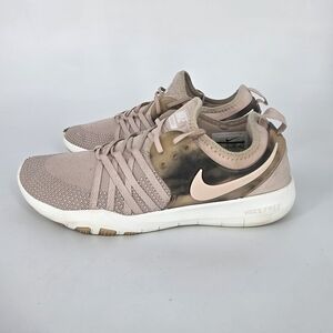 Nike Free TR 7 AMP Training Shoes Women's 8.5 Pink Mauve Smoke Gym Sneakers